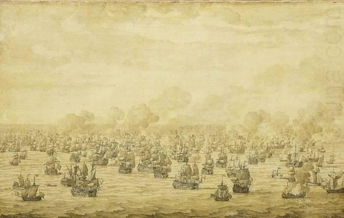 Willem van de Velde the Elder The First Battle of Schooneveld, 28 May 1673 china oil painting image